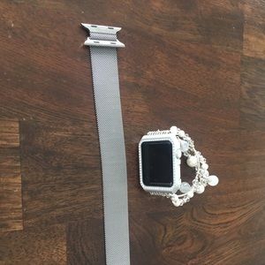 Series 1 iPhone watch. Includes bands